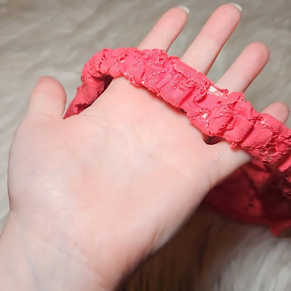 Pink Lace Twist Headband | Soft Lace Hairband | Feminine Boho Accessory